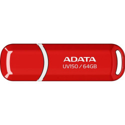 Флеш Диск A-Data 64Gb DashDrive UV150 AUV150-64G-RRD USB3.0 красный