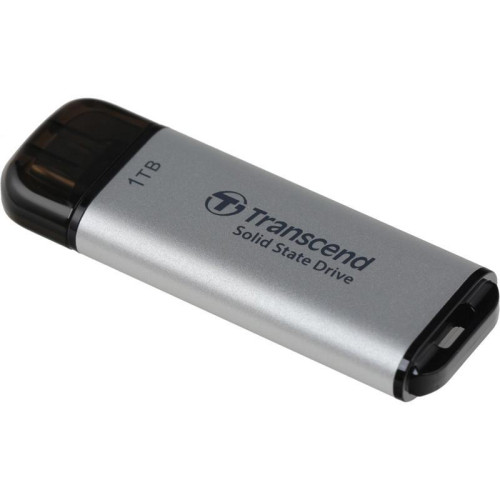 Накопитель SSD Transcend USB-C 1TB TS1TESD300S ESD300 серебристый