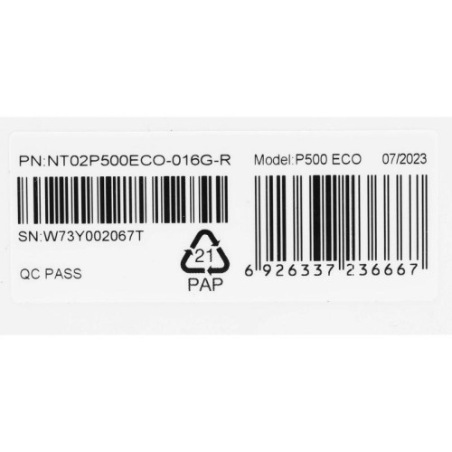 Флеш карта microSDHC 16GB Netac NT02P500ECO-016G-R P500 Eco + adapter