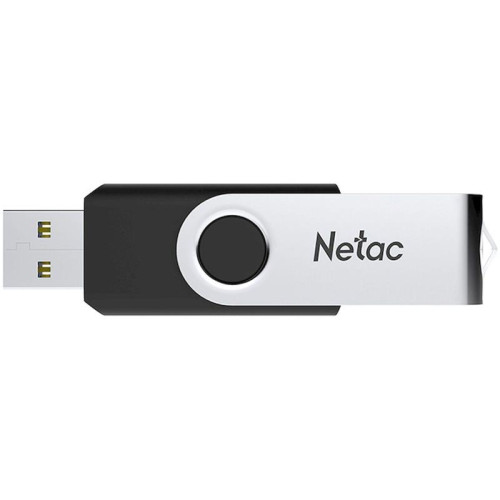 Флеш Диск Netac 128GB U505 NT03U505N-128G-20BK USB2.0 черный/серебристый
