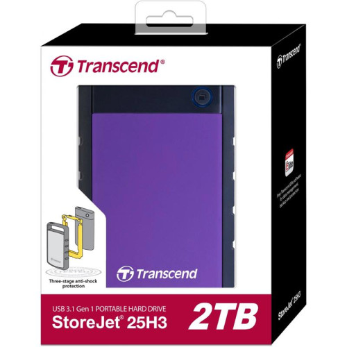 Жесткий диск Transcend USB3.0 2TB TS2TSJ25H3P StoreJet 25H3P (5400rpm) 2.5