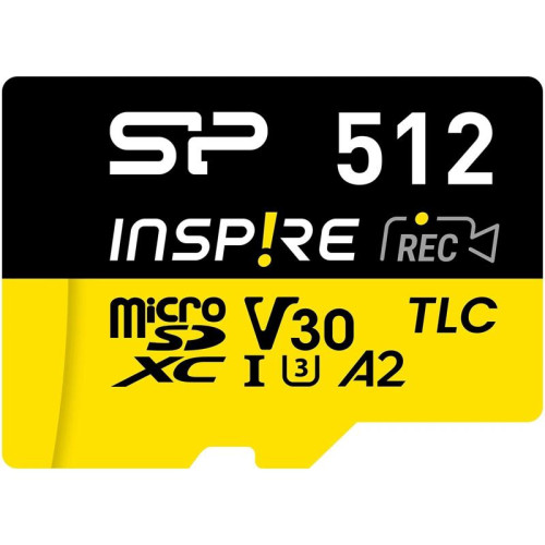 Флеш карта microSDXC 512GB Silicon Power SP512GBSTXLA2V1N Inspire V10 A2 w/o adapter