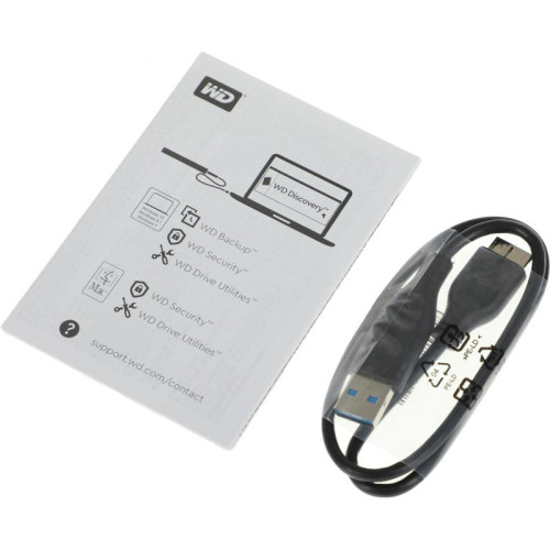 Жесткий диск WD USB3.2 Gen1 2TB WDBYVG0020BBK-WESN My Passport 2.5