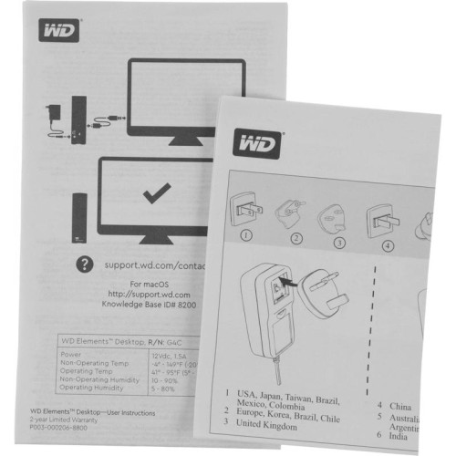 Жесткий диск WD USB 3.0 6Tb WDBWLG0060HBK-EESN Elements Desktop 3.5