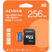Флеш карта microSDXC 256GB A-Data AUSDX256GUICL10A1-RA1 Premier Pro + adapter