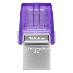 Флэш USB Kingston 128GB DataTraveler microDuo 3C 200MB/s dual USB-A + USB-C/ Kingston USB 128GB DataTraveler microDuo 3C 200MB/s dual USB-A + USB-C