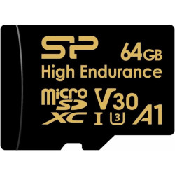 Флеш карта microSDXC 64GB Silicon Power SP064GBSTXDV3V1HSP High Endurance V30 A1 + adapter