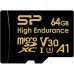 Флеш карта microSDXC 64GB Silicon Power SP064GBSTXDV3V1HSP High Endurance V30 A1 + adapter Флеш карта microSDXC 64GB Silicon Power SP064GBSTXDV3V1HSP High Endurance V30 A1 + adapter