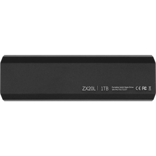Накопитель SSD Netac USB-C 1TB NT01ZX20L-001T-32BK ZX20L черный