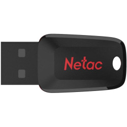 Флеш Диск Netac 8Gb U197 NT03U197N-008G-20BK USB2.0 черный/красный