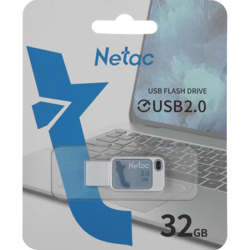 Флеш Диск Netac 32Gb UA31 NT03UA31N-032G-20BL USB2.0 синий