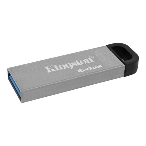 Флеш Диск Kingston 64GB DataTraveler Kyson DTKN/64GB USB3.2 серебристый/черный Флеш Диск Kingston 64GB DataTraveler Kyson DTKN/64GB USB3.2 серебристый/черный
