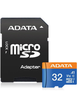 Флеш карта microSDHC 32GB A-Data AUSDH32GUICL10A1-RA1 Premier Pro + adapter