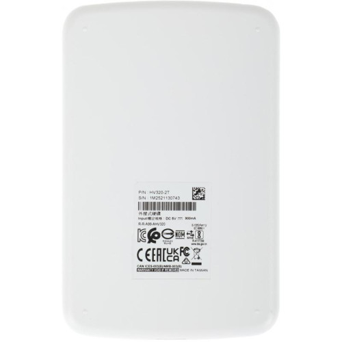 Жесткий диск A-Data USB 3.1 2Tb AHV320-2TU31-CWH HV320 2.5