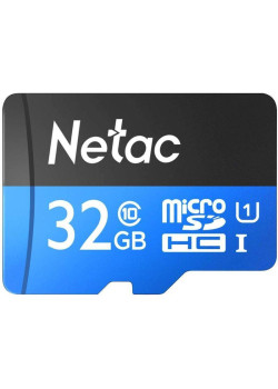 Флеш карта microSDHC 32GB Netac NT02P500STN-032G-R P500 + adapter