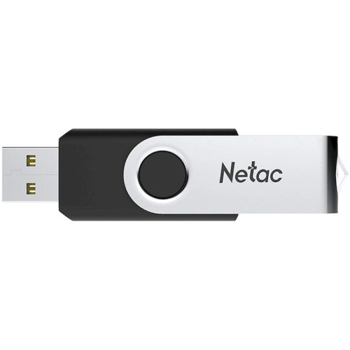 Флеш Диск Netac 32GB U505 NT03U505N-032G-20BK USB2.0 черный/серебристый