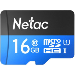 Флеш карта microSDHC 16GB Netac NT02P500STN-016G-S P500