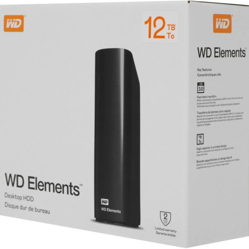 Жесткий диск WD USB 3.0 12.2Tb WDBWLG0120HBK-EESN Elements Desktop 3.5