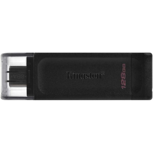 Флеш Диск Kingston 128Gb DataTraveler 70 Type-C DT70/128GB USB3.2 черный