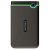 Portable HDD 4TB Transcend StoreJet 25M3S slim (Iron Gray), Anti-shock protection, One-touch backup, USB 3.1 Gen1, 130x81x24mm, 294g /3 года/
