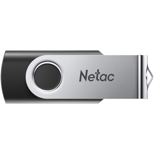 Флеш Диск Netac 128GB U505 NT03U505N-128G-20BK USB2.0 черный/серебристый