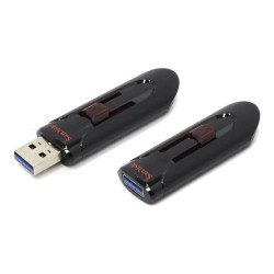 Флеш Диск Sandisk 128Gb Cruzer Glide SDCZ600-128G-G35 USB3.0 черный/красный