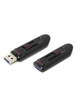 Флеш Диск Sandisk 128Gb Cruzer Glide SDCZ600-128G-G35 USB3.0 черный/красный