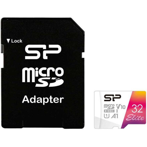 Флеш карта microSDHC 32GB Silicon Power SP032GBSTHBV1V20SP Elite + adapter
