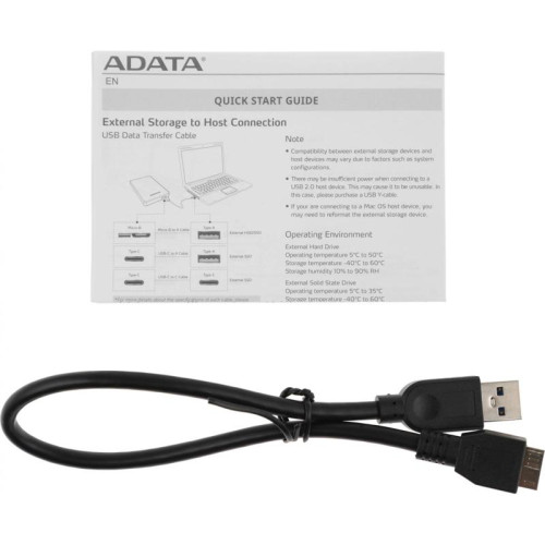 Жесткий диск A-Data USB 3.0 4Tb AHD330-4TU31-CBK HD330 DashDrive Durable 2.5