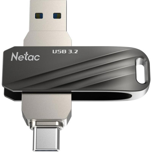 Флеш Диск Netac 32GB US11 NT03US11C-032G-32BK USB3.2 черный/серебристый