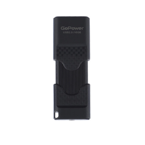 Флеш-накопитель GoPower SLIDER 16GB USB2.0 пластик черный матовый (1/50/1000) Флеш-накопитель GoPower SLIDER 16GB USB2.0 пластик черный матовый (1/50/1000)