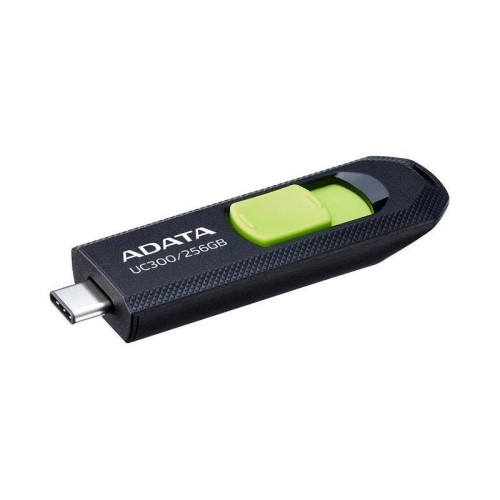 Флеш Диск A-Data 256Gb Type-C UC300 ACHO-UC300-256G-RBK/GN USB3.2 черный/зеленый