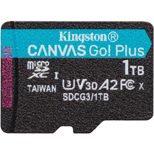 Карта памяти Kingston 1TB microSDXC Canvas Go Plus 170R A2 U3 V30 Card W/O ADP/ Kingston 1TB microSDXC Canvas Go Plus 170R A2 U3 V30 Card W/O ADP
