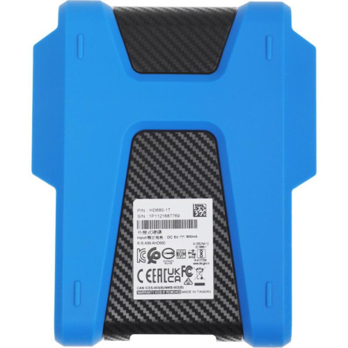 Жесткий диск A-Data USB3.0 1TB AHD680-1TU31-CBL HD680 DashDrive Durable 2.5