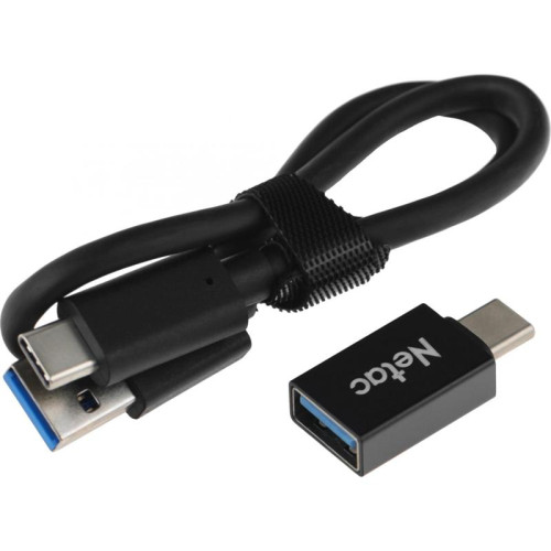 Накопитель SSD Netac USB-C 500Gb NT01ZSLIM-500G-32BK Z Slim 1.8