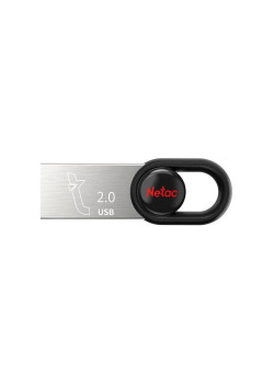 Флеш Диск Netac 32Gb UM2 NT03UM2N-032G-20BK USB2.0 серебристый/черный