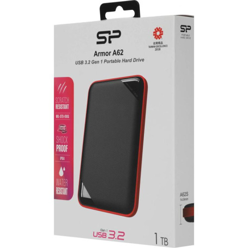 Жесткий диск Silicon Power USB 3.1 1TB SP010TBPHD62SS3K A62S Armor 2.5