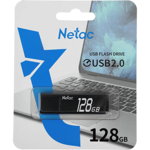 Флеш Диск Netac 128Gb U351 NT03U351N-128G-20BK USB2.0 серый