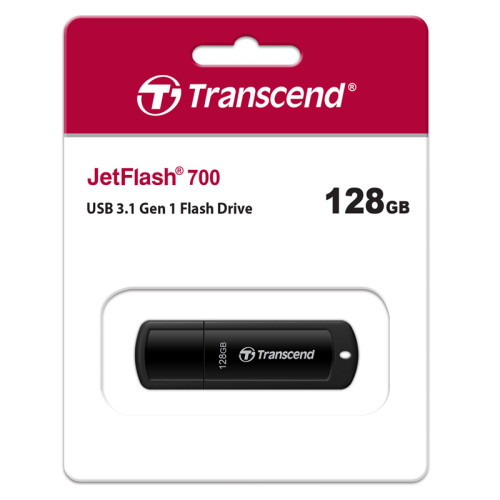 Флеш-накопитель/ Transcend  128GB JetFlash 700 (black) USB 3.0