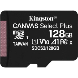 Флеш карта microSDXC 128GB Kingston SDCS2/128GBSP Canvas Select Plus w/o adapter