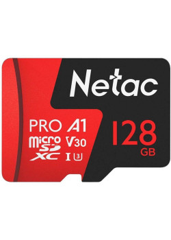 Флеш карта microSDXC 128GB Netac NT02P500PRO-128G-R P500 Extreme Pro + adapter