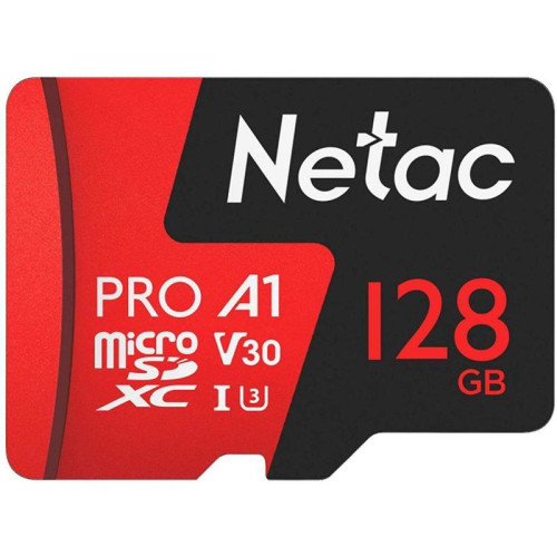 Флеш карта microSDXC 128GB Netac NT02P500PRO-128G-R P500 Extreme Pro + adapter