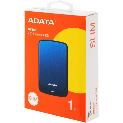 Жесткий диск A-Data USB 3.1 1Tb AHV320-1TU31-CBL HV320 2.5