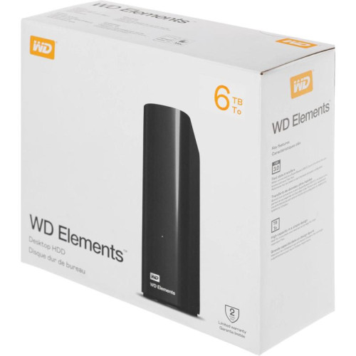 Жесткий диск WD USB 3.0 6Tb WDBWLG0060HBK-EESN Elements Desktop 3.5