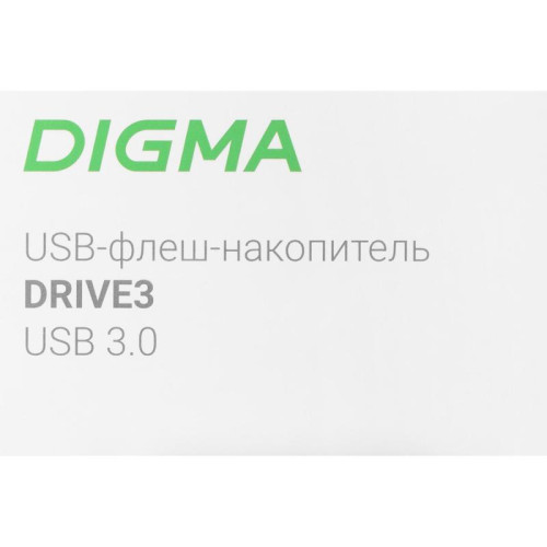 Флеш Диск Digma 64Gb DRIVE3 DGFUM064A30SR USB3.0 серебристый
