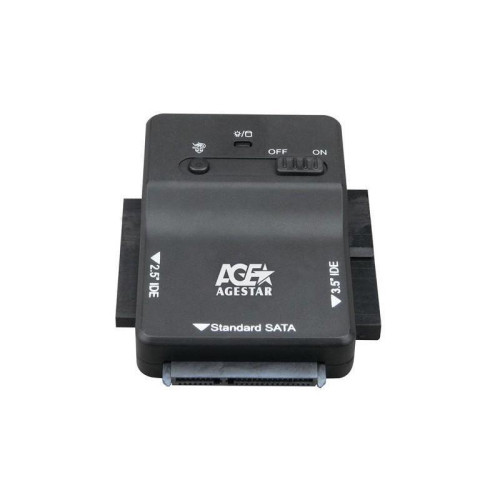 Адаптер-переходник для HDD AgeStar 3FBCP1 IDE SATA IDE пластик черный 2.5