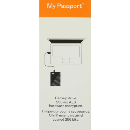 Жесткий диск WD USB3.2 Gen1 2TB WDBYVG0020BBK-WESN My Passport 2.5