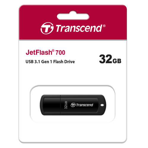 Флеш-накопитель/ Transcend 32GB JetFlash 700 (black) USB3.0