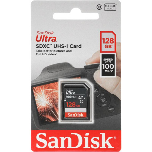 Флеш карта SDXC 128GB Sandisk SDSDUNR-128G-GN3IN Ultra