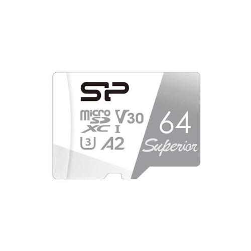 Флеш карта microSDXC 64GB Silicon Power SP064GBSTXDA2V20 Superior w/o adapter